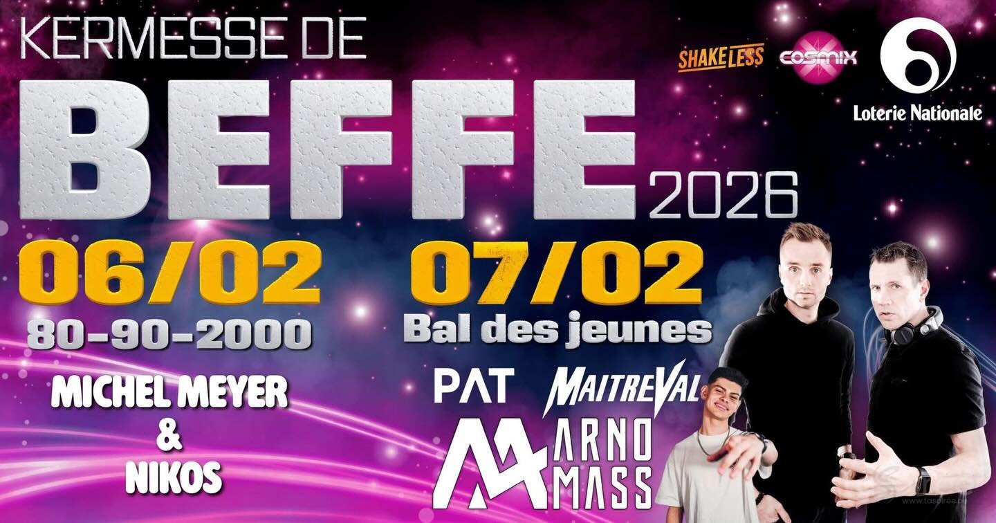 Affiche de la soirée Kermesse de Beffe 2026 à Beffe