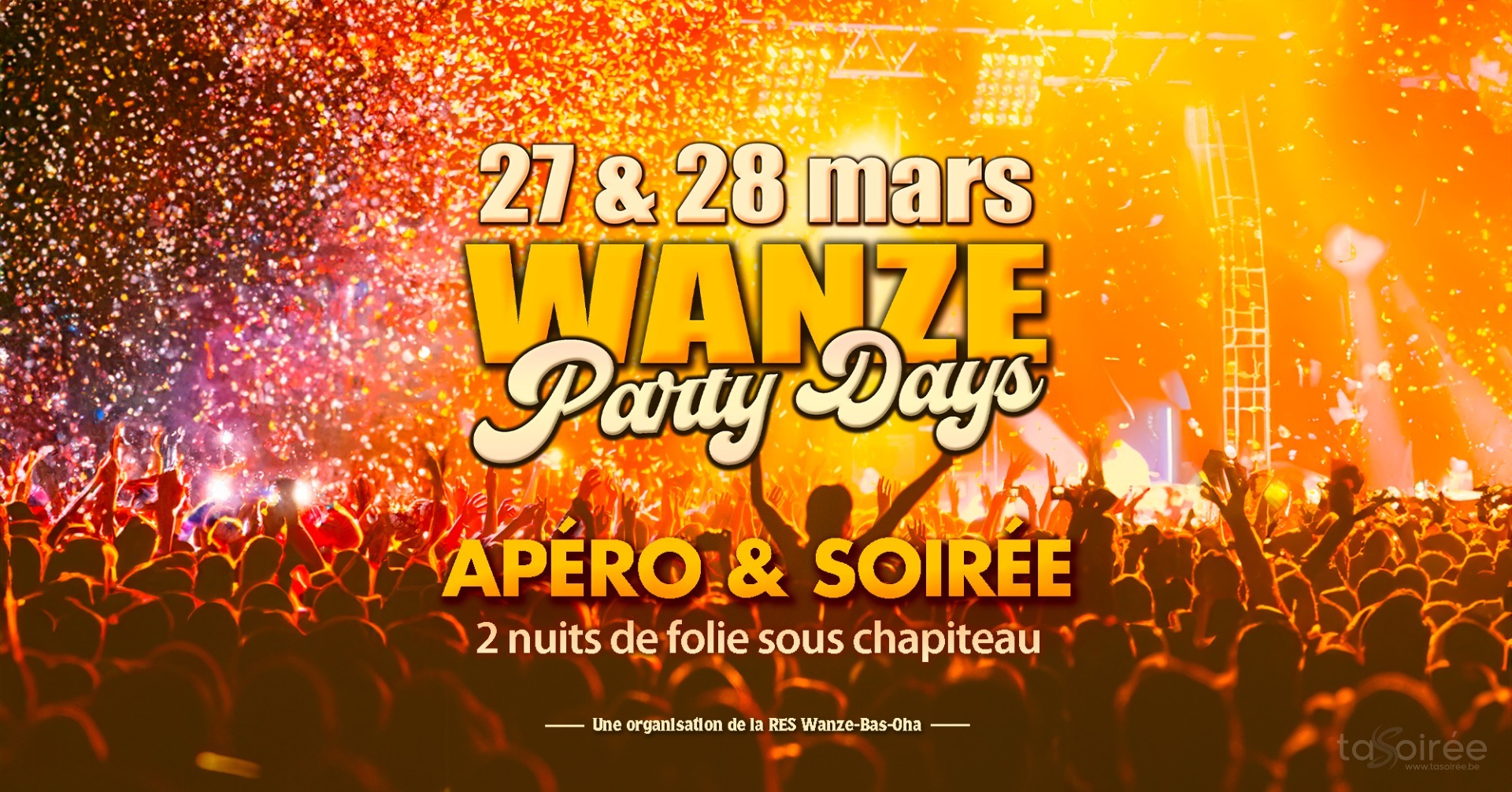 Affiche de la soirée La Soirée qui Déchire à Wanze