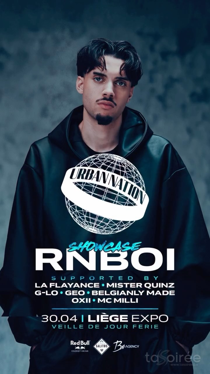 Affiche de la soirée RNBOI en showcase à Liège