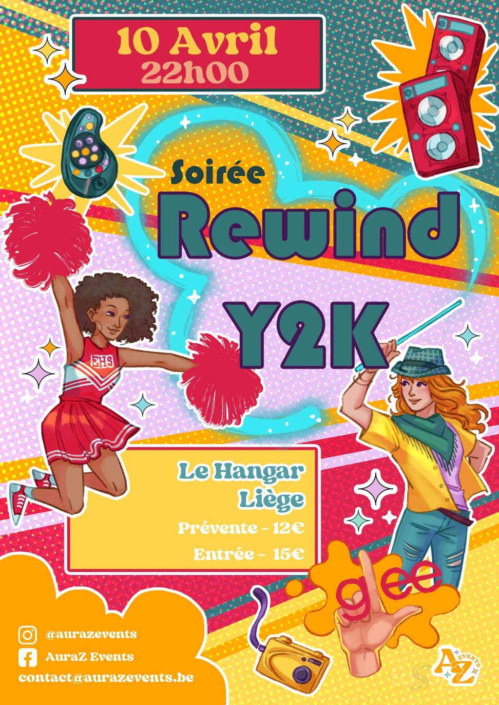 Affiche de la soirée Rewind Y2K à Liège