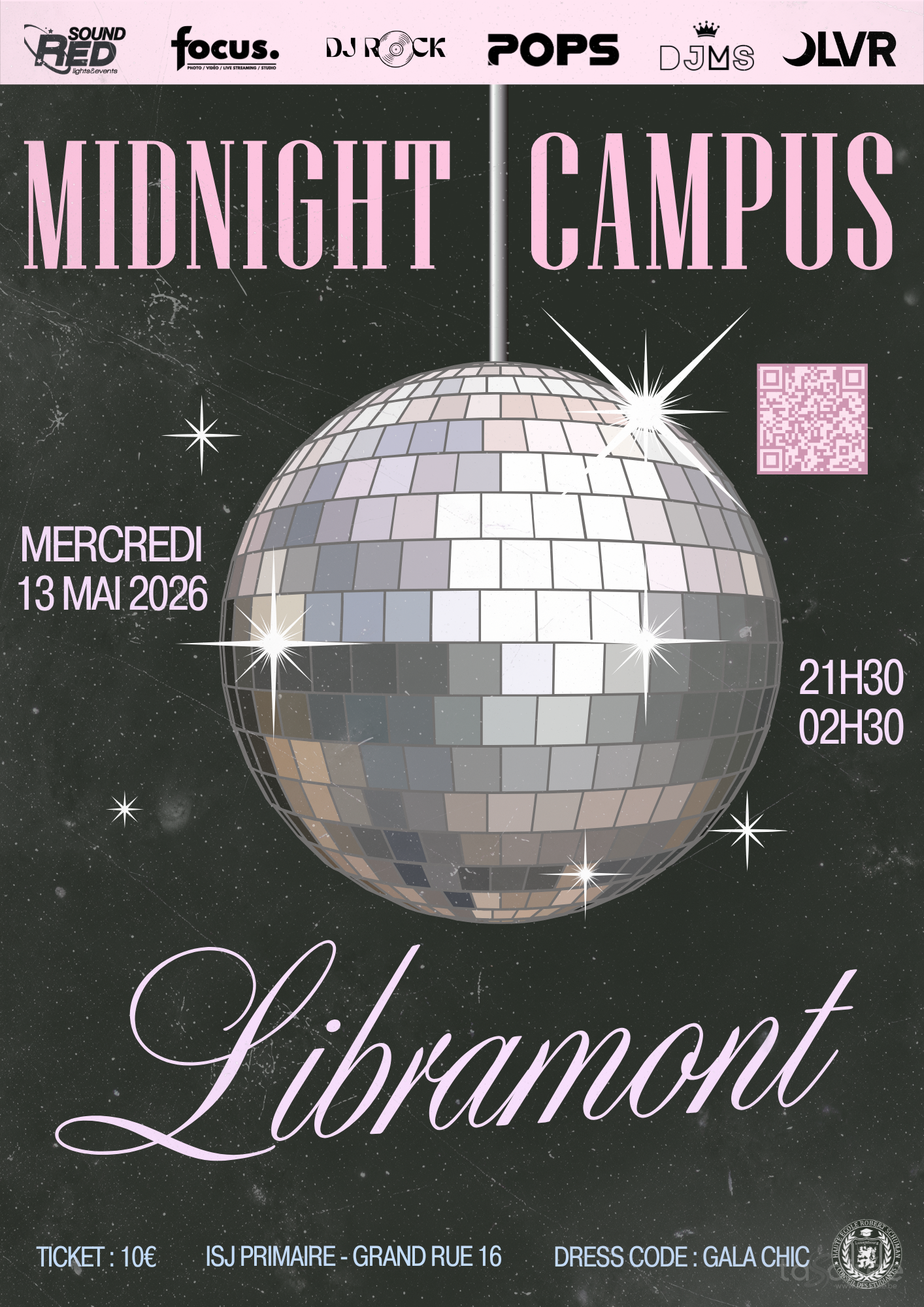 Affiche de la soirée Midnight Campus à Libramont-Chevigny