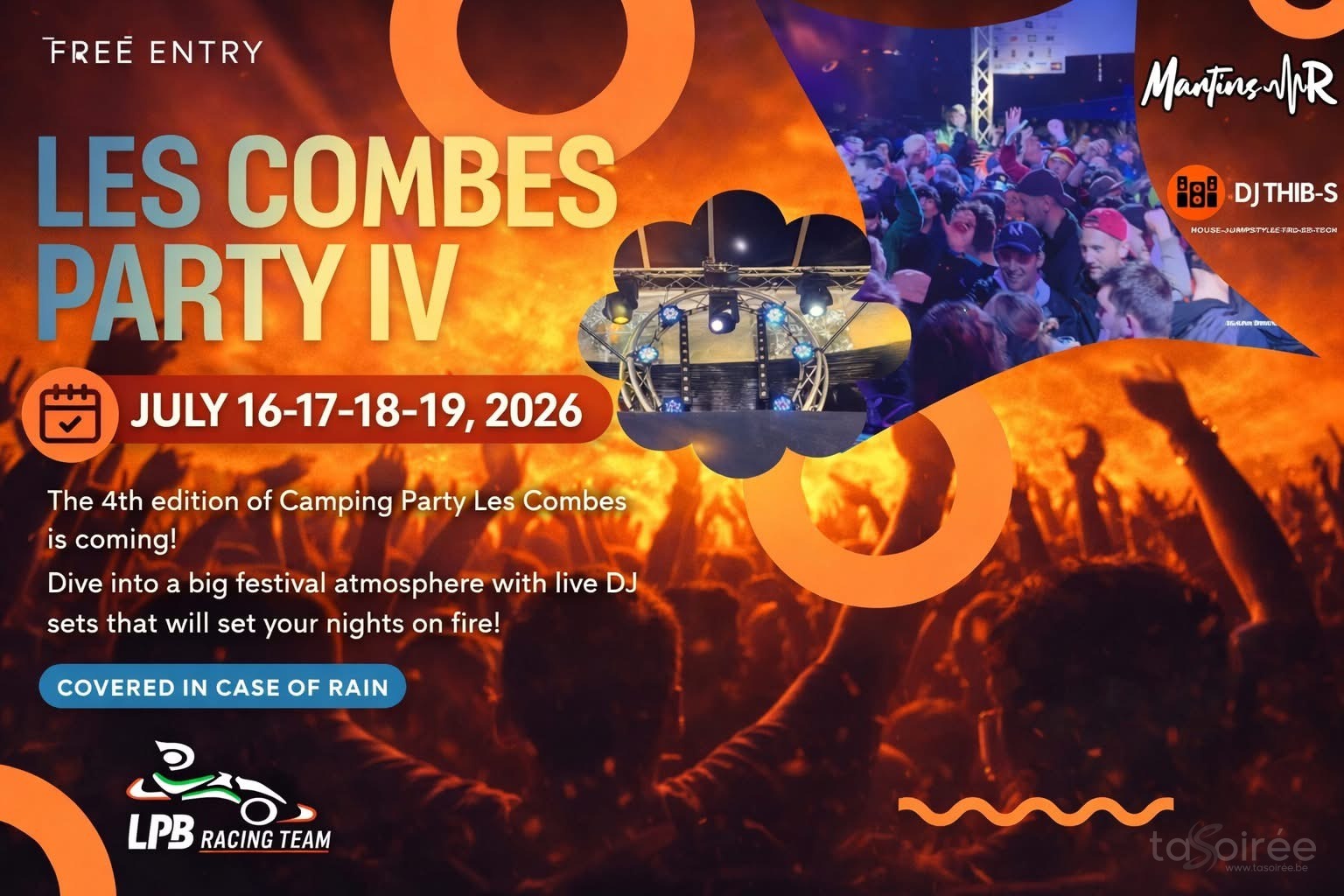 Affiche de la soirée Camping Party IV à Burnenville (Malmedy)