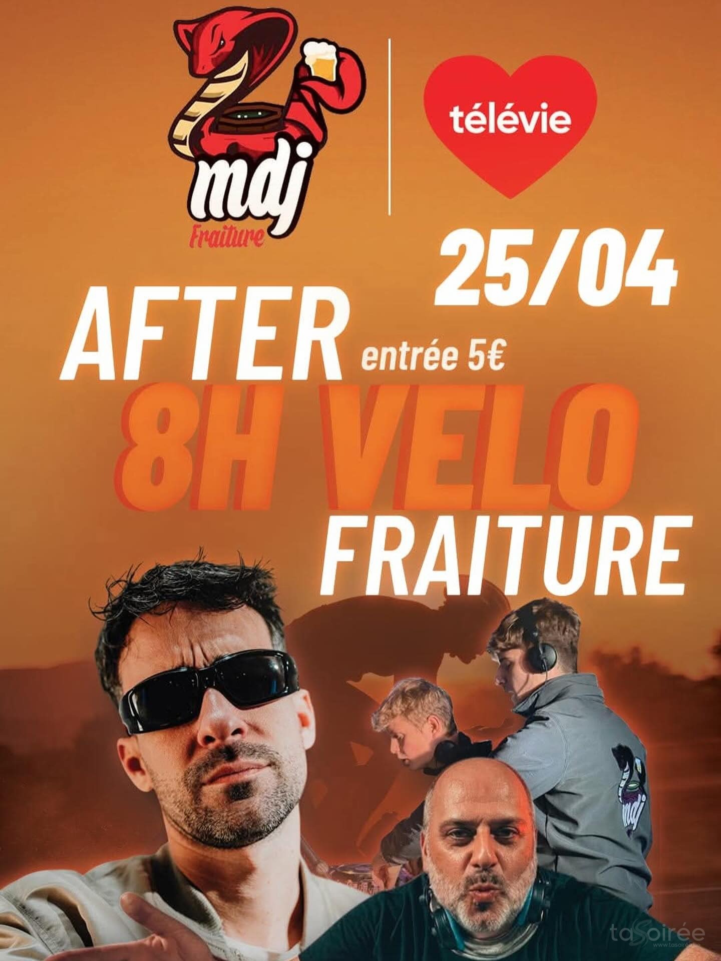Affiche de la soirée After 8h Vélo à Fraiture