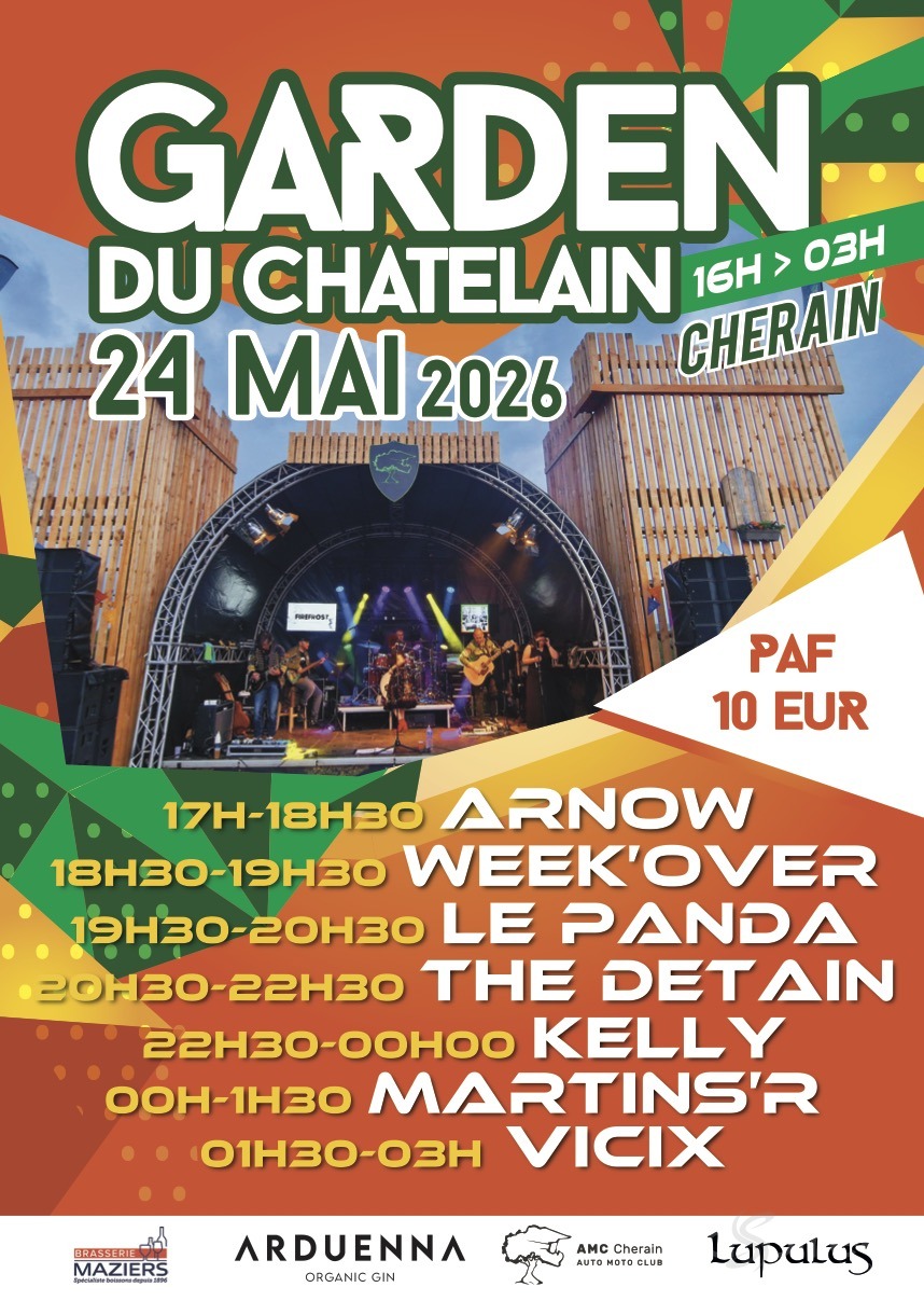 Affiche de la soirée Garden du Châtelain à Gouvy