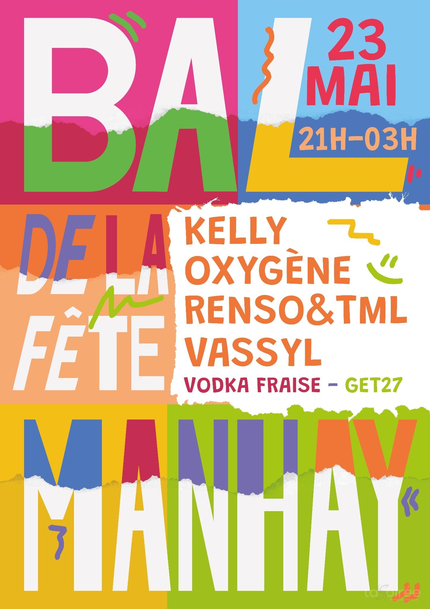 Affiche de la soirée Bal de la fête à Manhay