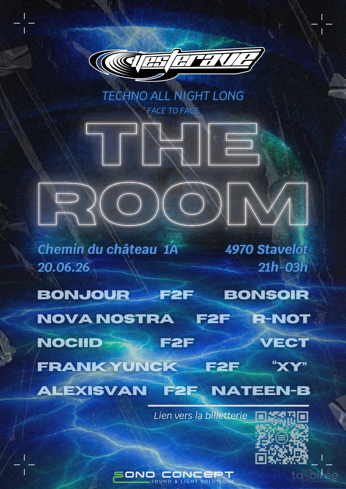 Affiche de la soirée The Room #5 à Stavelot