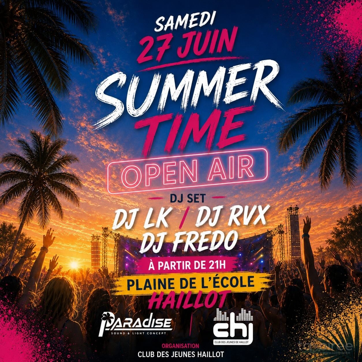 Affiche de la soirée Summer Time - Open Air à Ohey