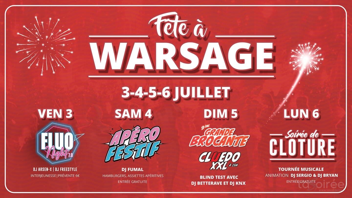 Affiche de la soirée Fluo Night 7.0 (Fête à Warsage) à Warsage