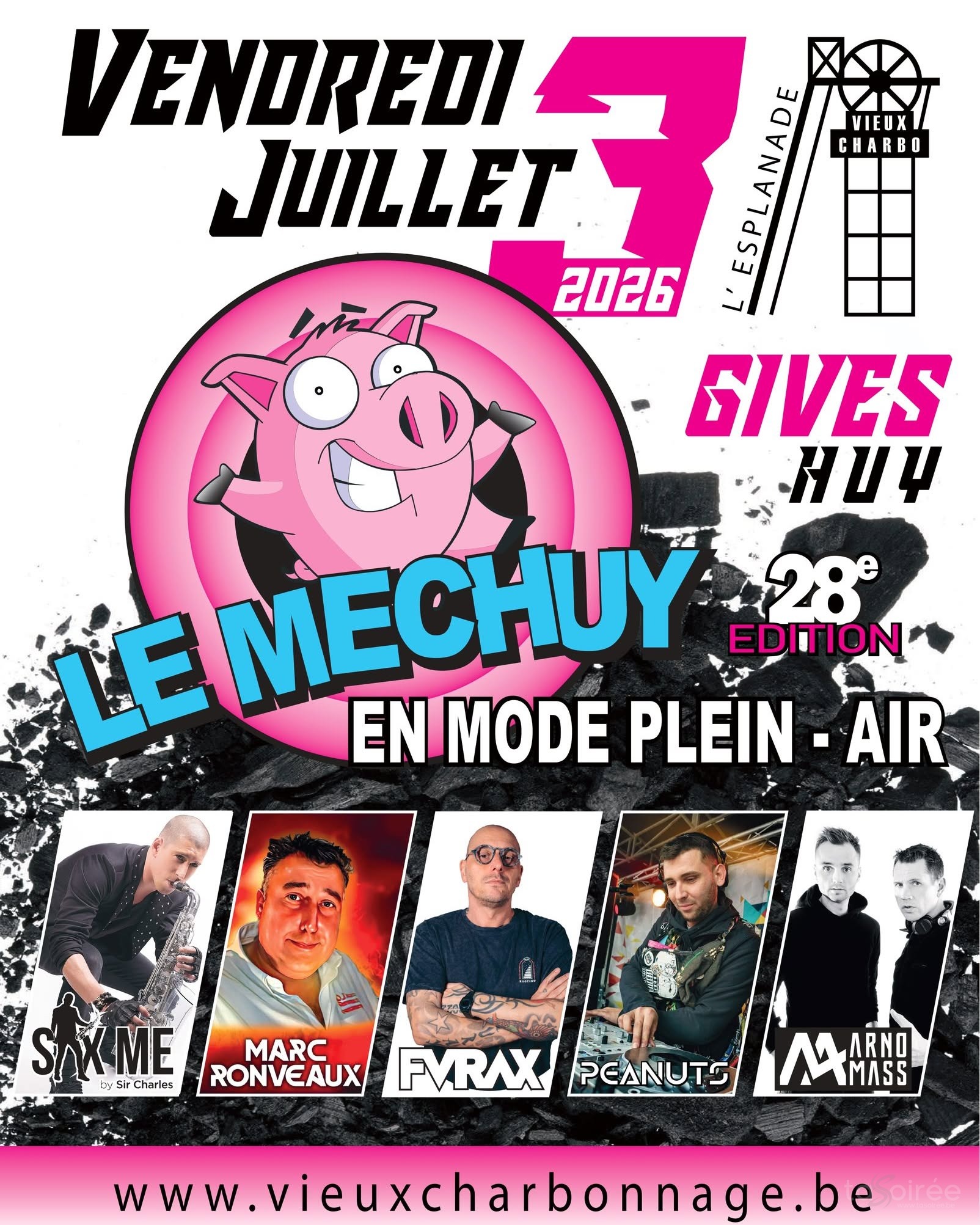 Affiche de la soirée Méchuy 2026 à Huy