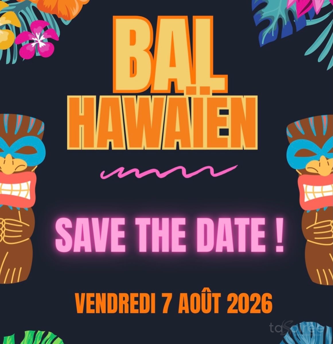 Affiche de la soirée Bal Hawaïen 2026 à Olne