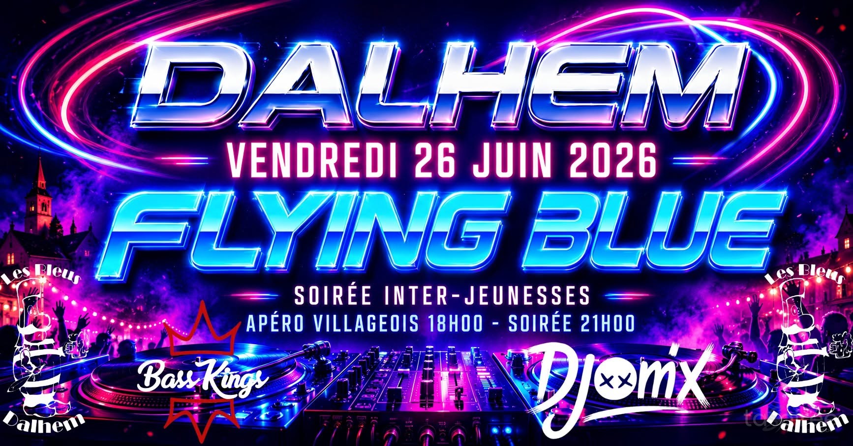 Affiche de la soirée Flying Blue 2026 à Dalhem