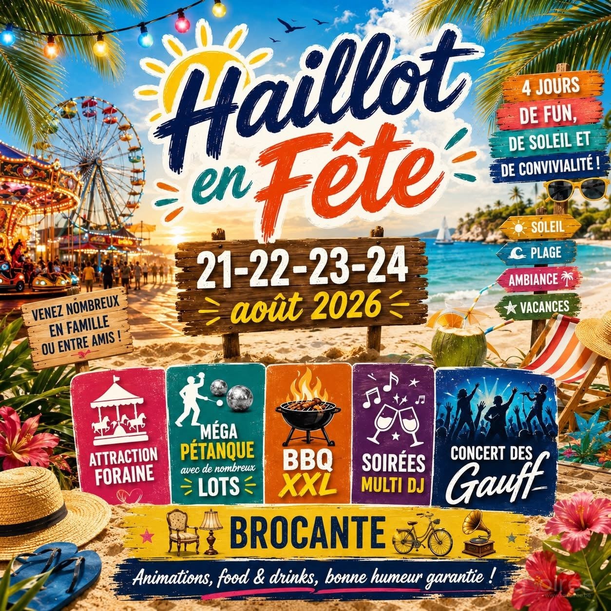 Affiche de la soirée