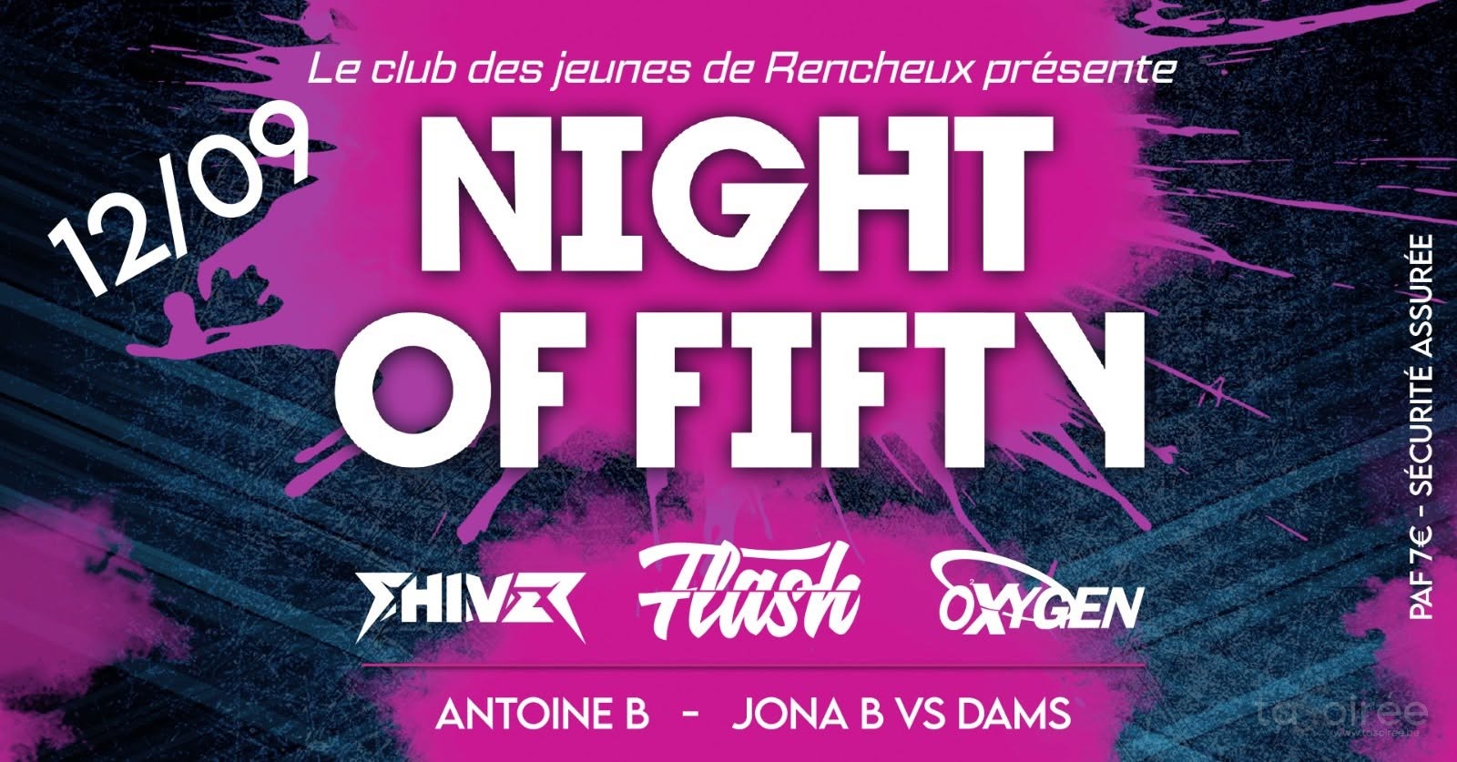 Affiche de la soirée