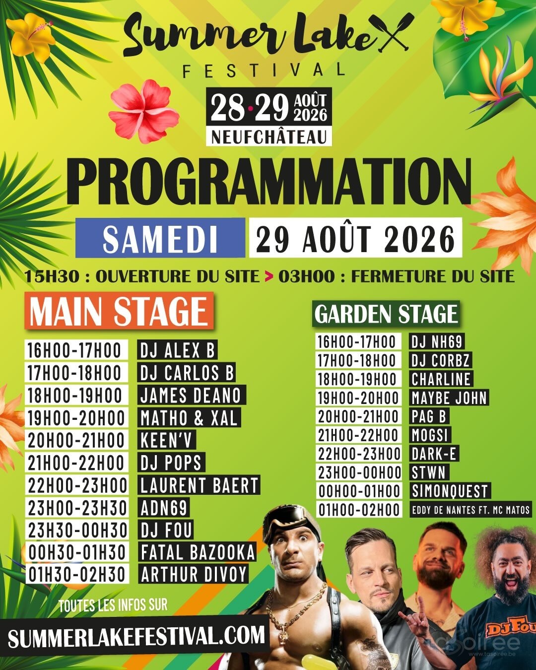 Affiche de la soirée