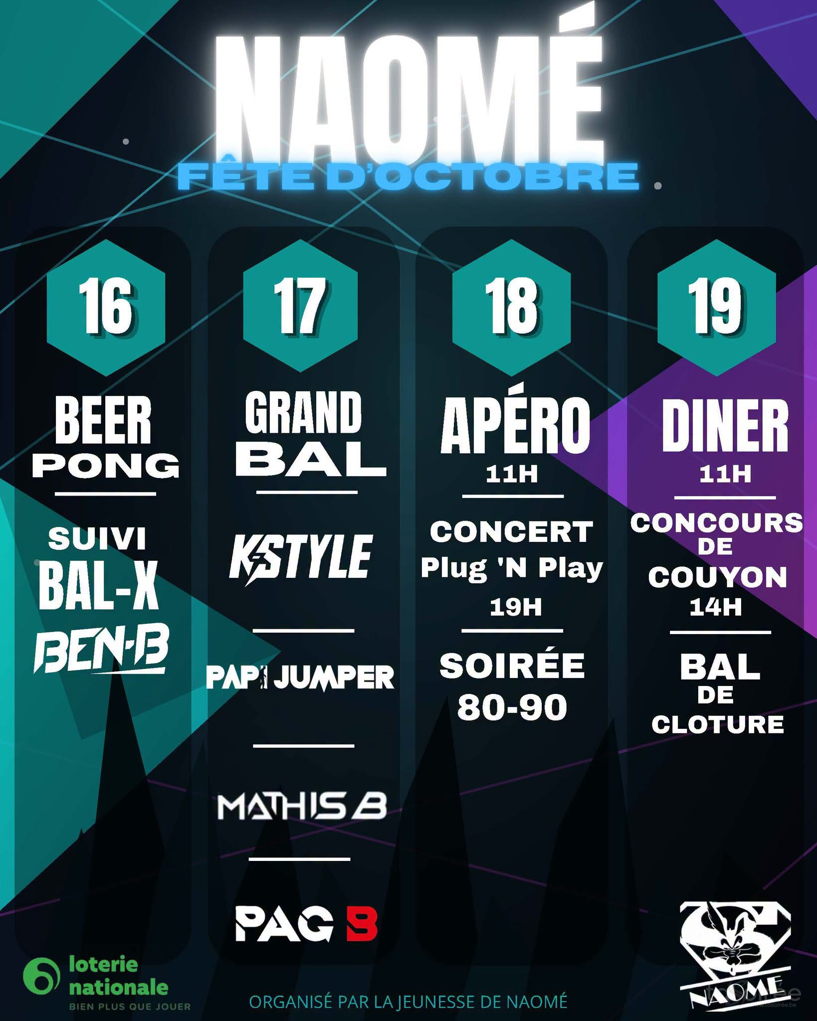 Affiche de la soirée