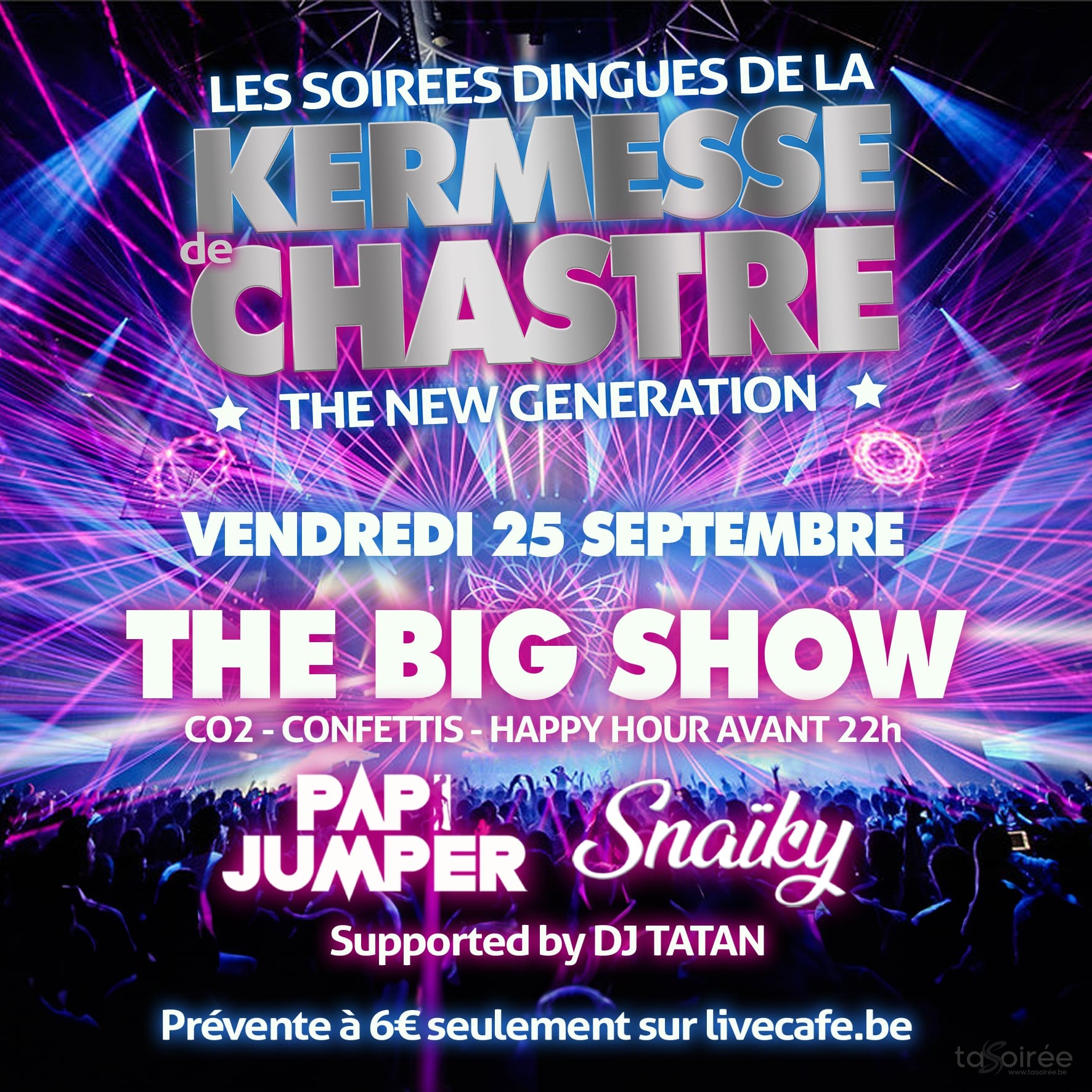 Affiche de la soirée
