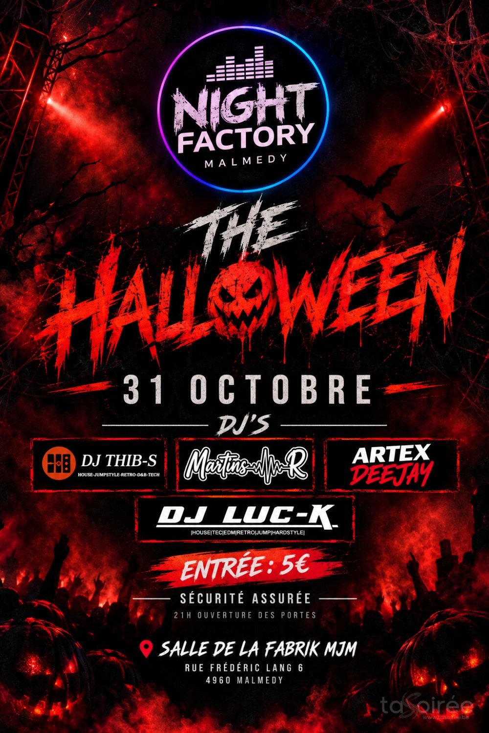 Affiche de la soirée
