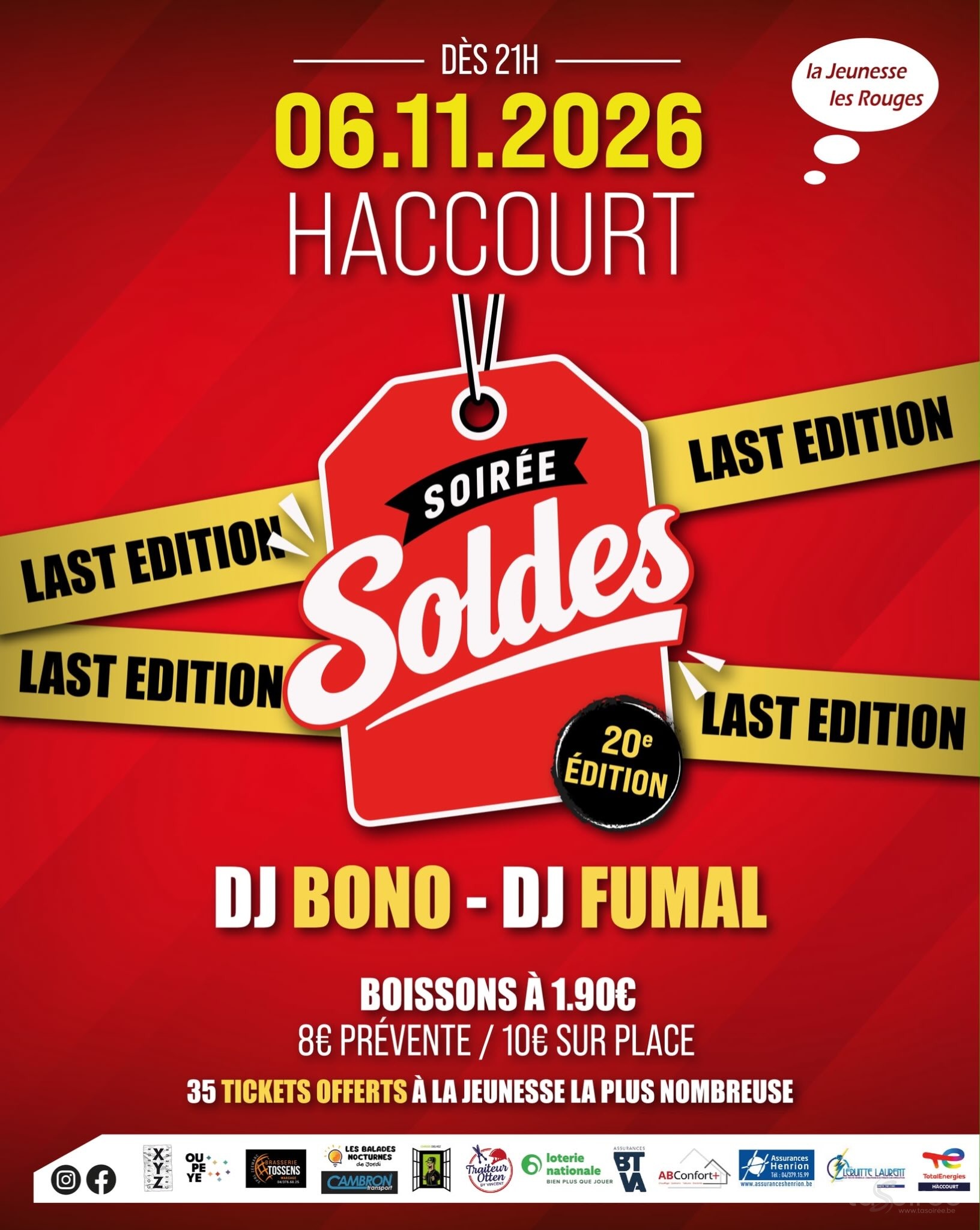 Affiche de la soirée