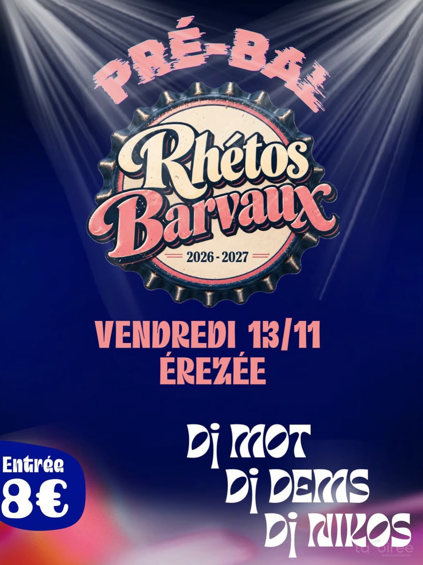 Affiche de la soirée