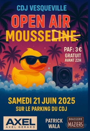 Affiche recto de l'événement : Open Air Mousse